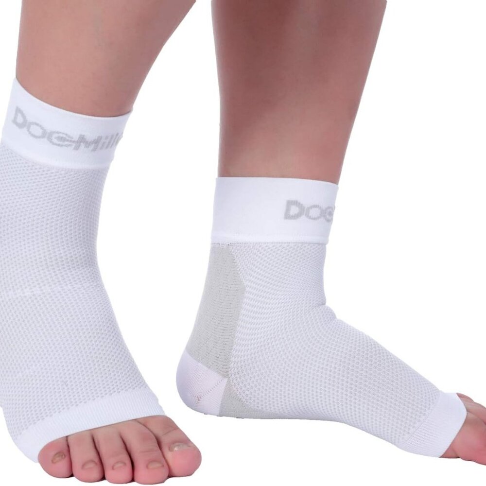 Doc Miller Compression Ankle Sleeve Large White